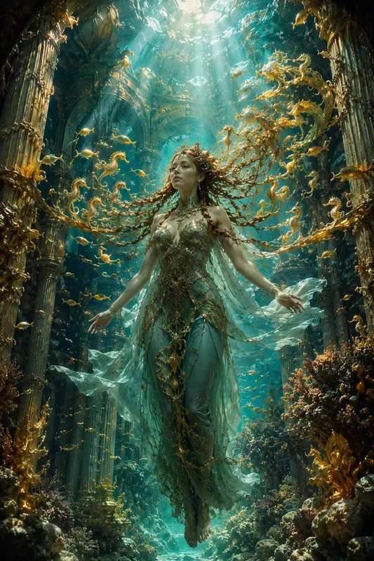 Golden Underwater Fantasies