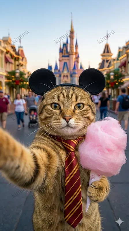 Funny Golden Cat Selfie Photography