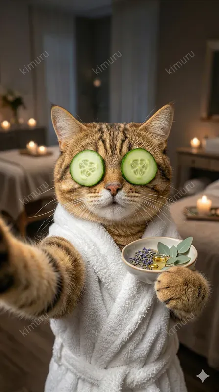 Funny Golden Cat Selfie Photography