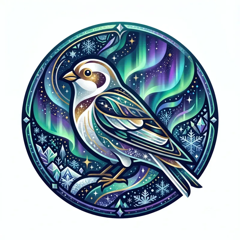 Modern Arctic Cosmic Creature Emblems