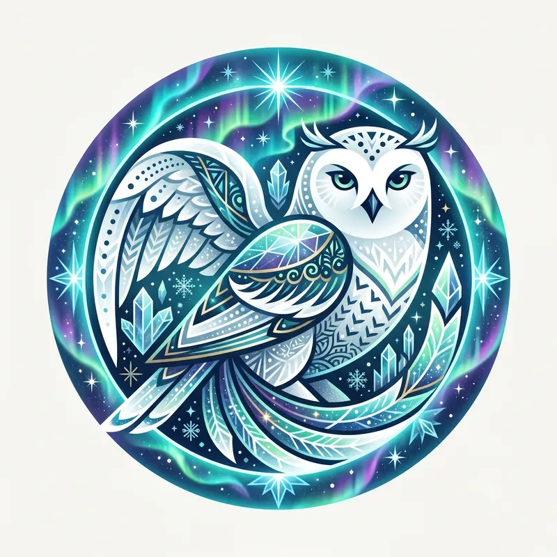 Modern Arctic Cosmic Creature Emblems