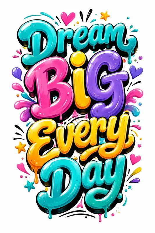 3D Bubble Typography Generator