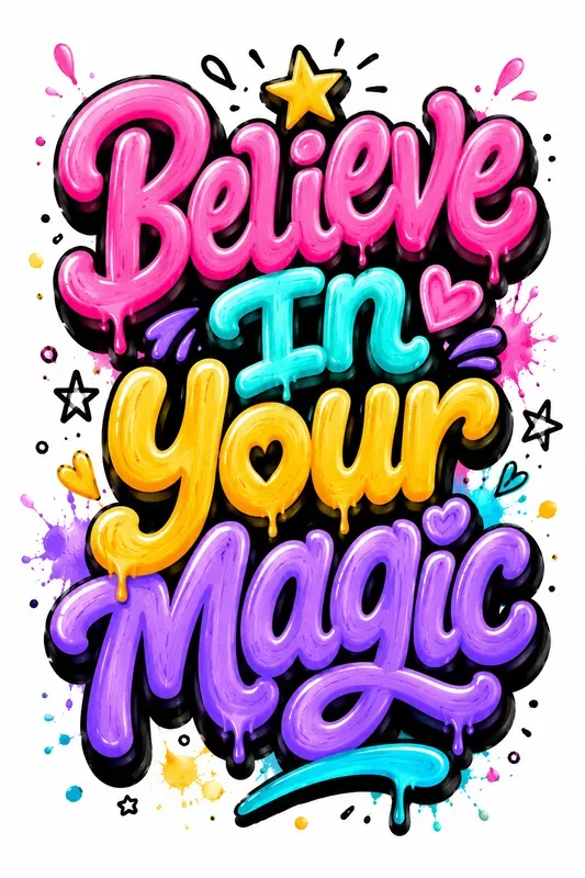 3D Bubble Typography Generator