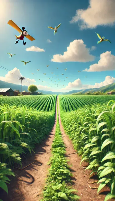 Pixarstyle Farmland Paths