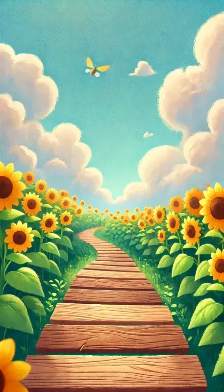Pixarstyle Farmland Paths