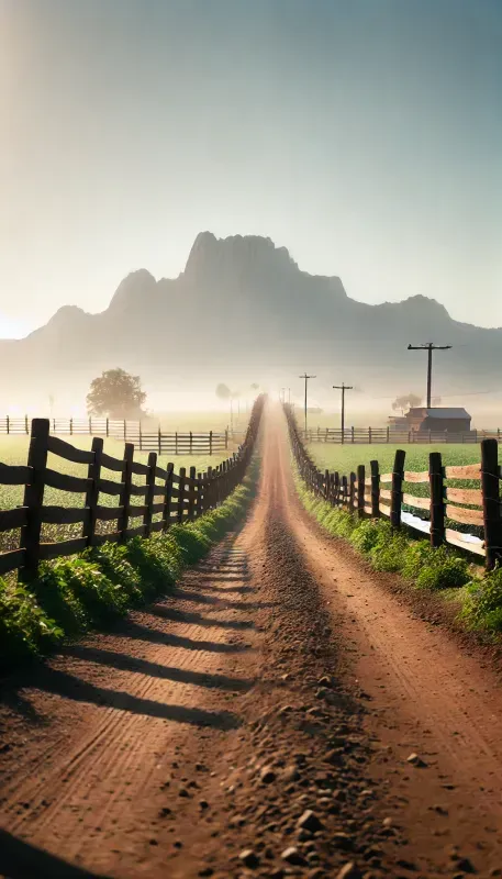 Pixarstyle Farmland Paths