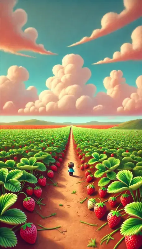 Pixarstyle Farmland Paths