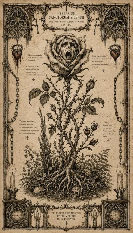 Gothic Botanical Horror Covers