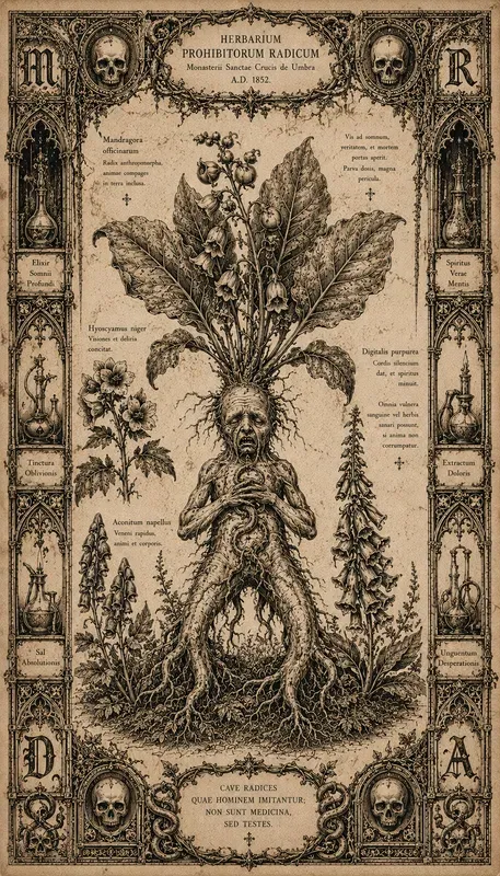Gothic Botanical Horror Covers
