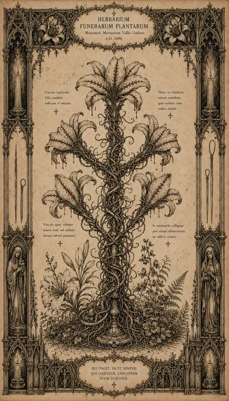Gothic Botanical Horror Covers