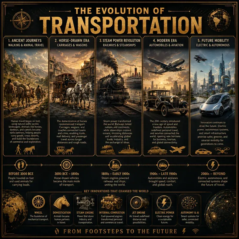 Evolution Timeline Infographics