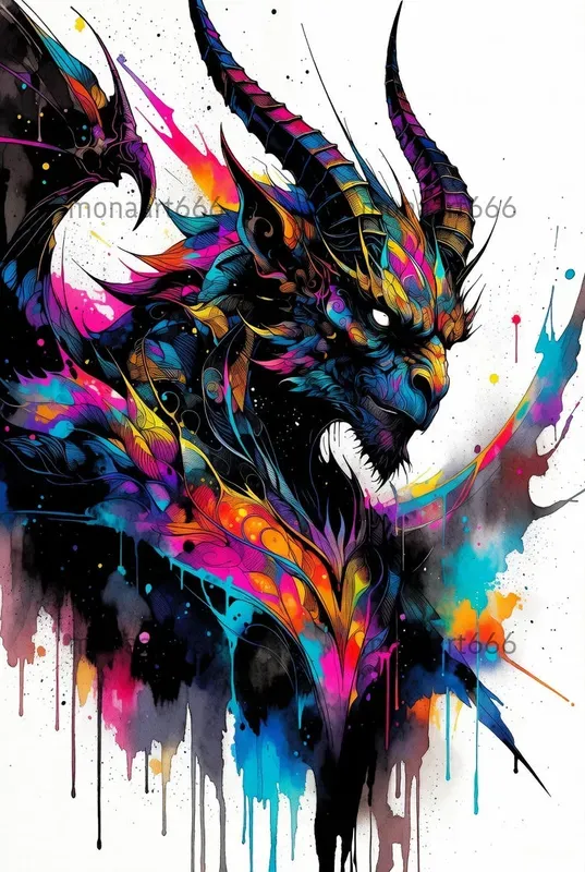 Neon Graffiti Soul Splashes