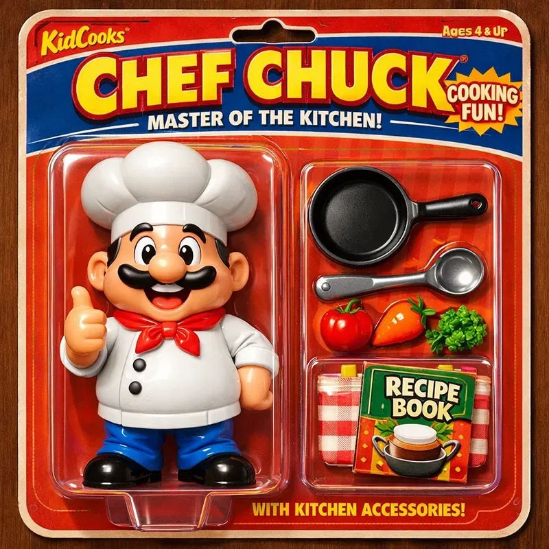 Retro Mascot Toy Packaging Generator