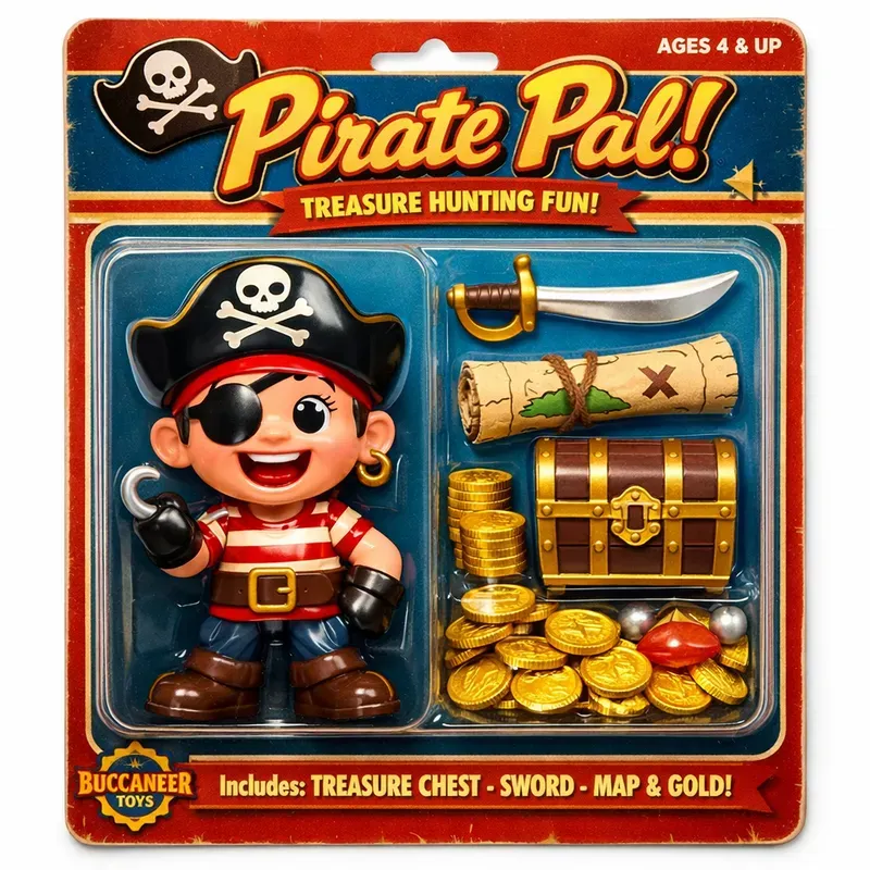 Retro Mascot Toy Packaging Generator