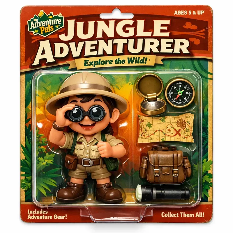 Retro Mascot Toy Packaging Generator