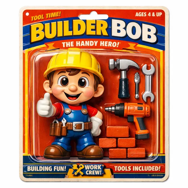 Retro Mascot Toy Packaging Generator