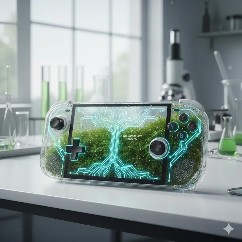 Futuristic Biotech Glass Devices