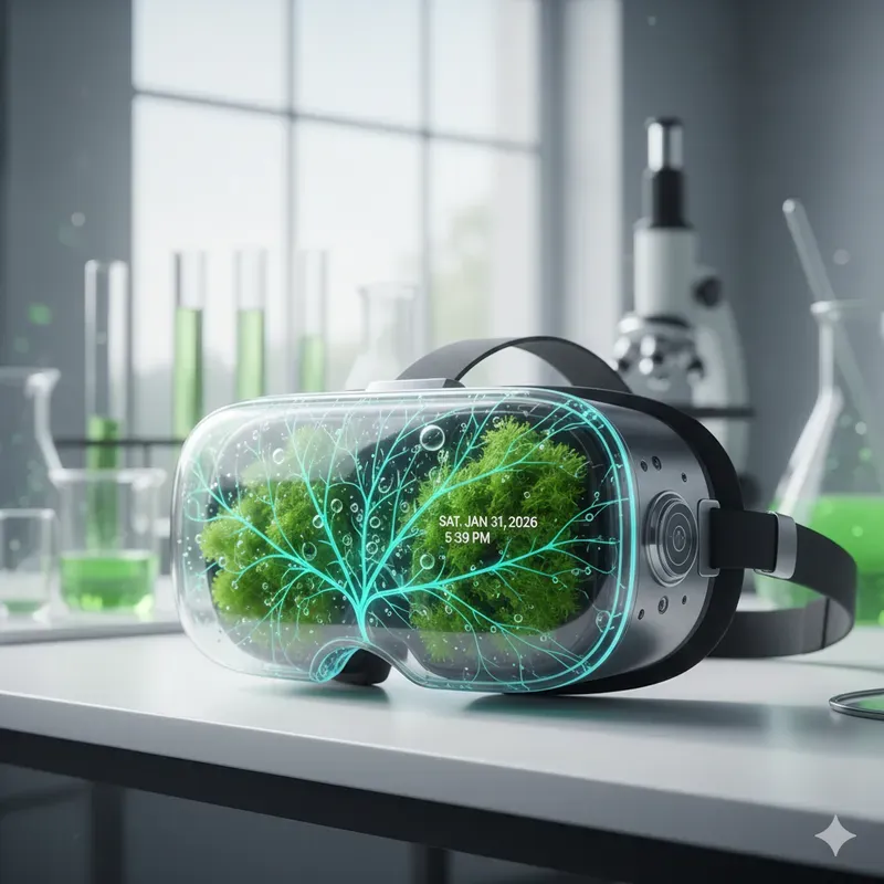 Futuristic Biotech Glass Devices