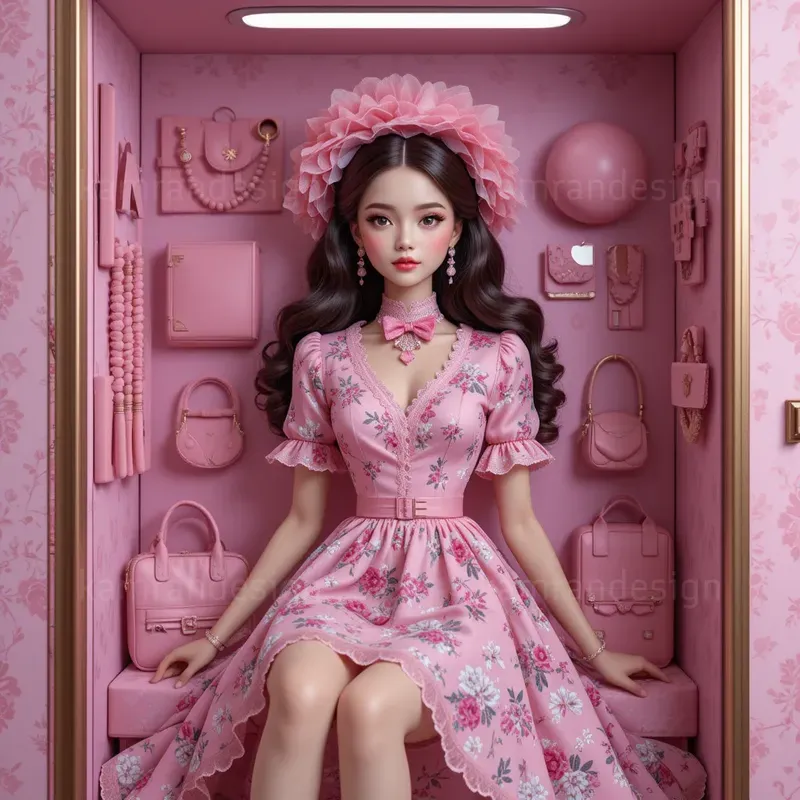 Chic Fashion Doll Display Boxes