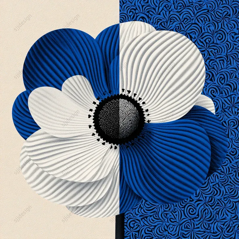 Graphic Cobalt Surrealism