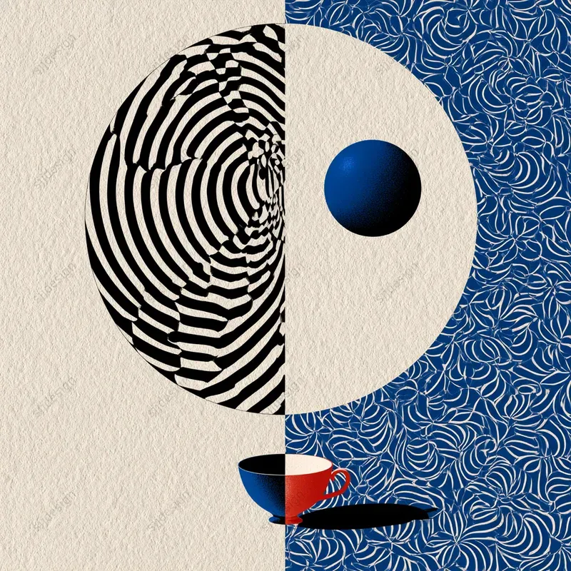 Graphic Cobalt Surrealism