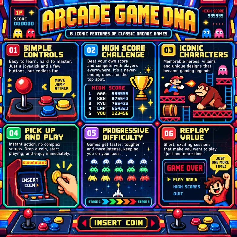 Retro Pixel Art Infographic Posters