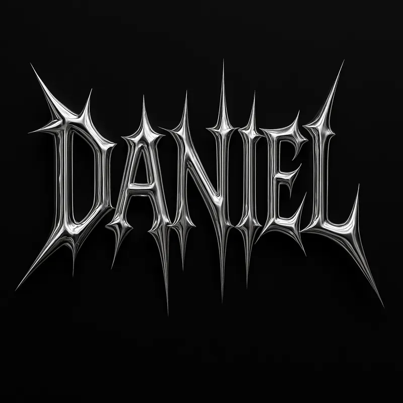 Heavy Metal Chrome Wordmarks