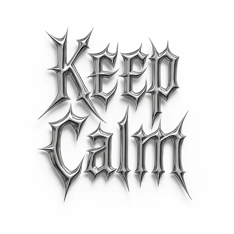 Heavy Metal Chrome Wordmarks