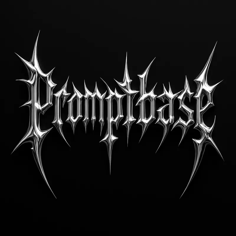 Heavy Metal Chrome Wordmarks