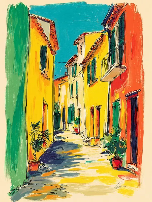 Expressive Sketch Painting Illustrations