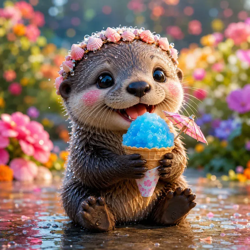 Cute 3D Baby Animals With Treats