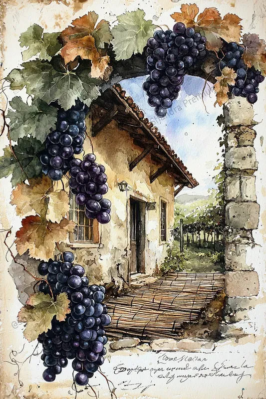 Traditional Wine Making Junk Journal Art