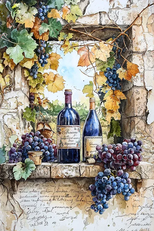 Traditional Wine Making Junk Journal Art