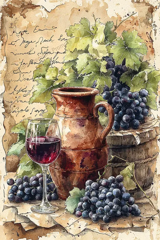 Traditional Wine Making Junk Journal Art