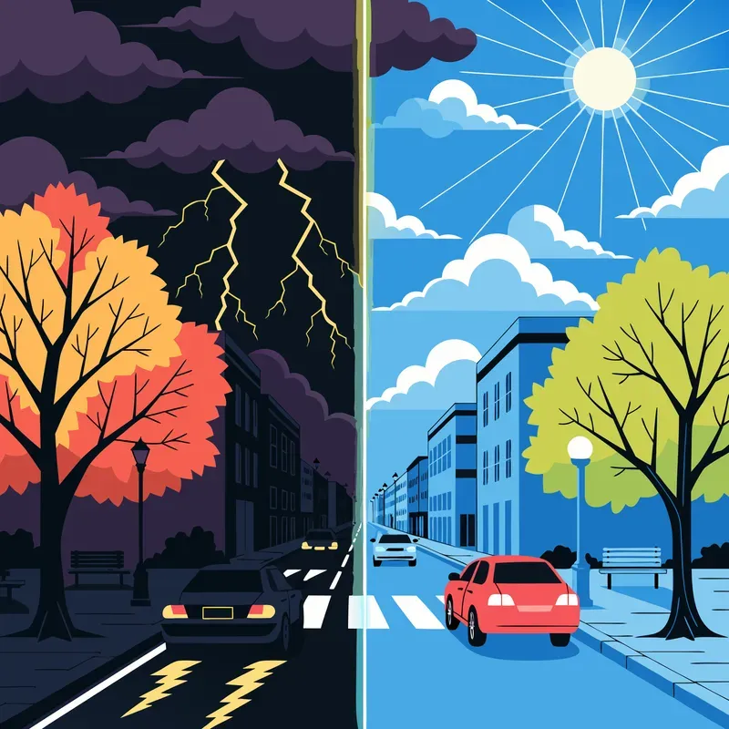 Customizable Splitscreen Season Vectors