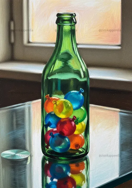 Filled Glass Bottles