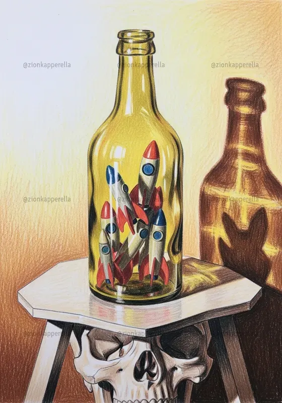 Filled Glass Bottles