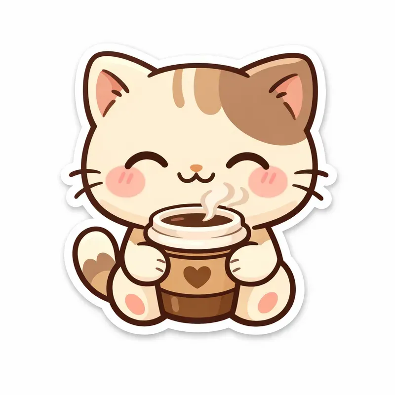 Ultracute Kawaii Chibi Animal Stickers