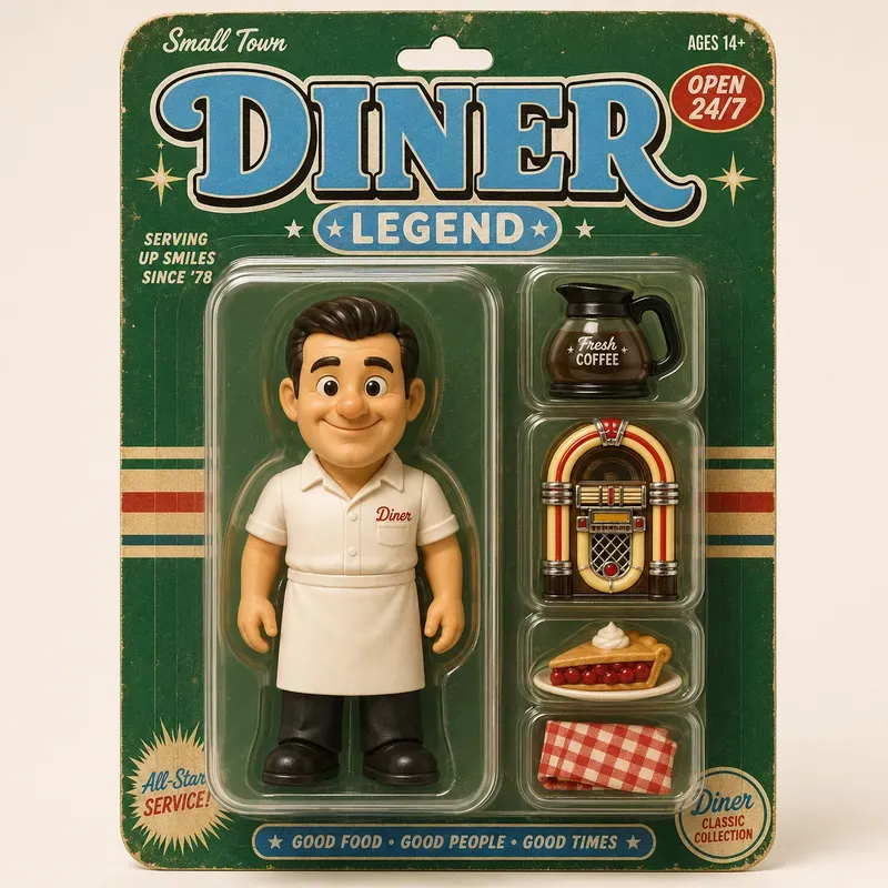 Retro Pop Culture Action Figure Cards
