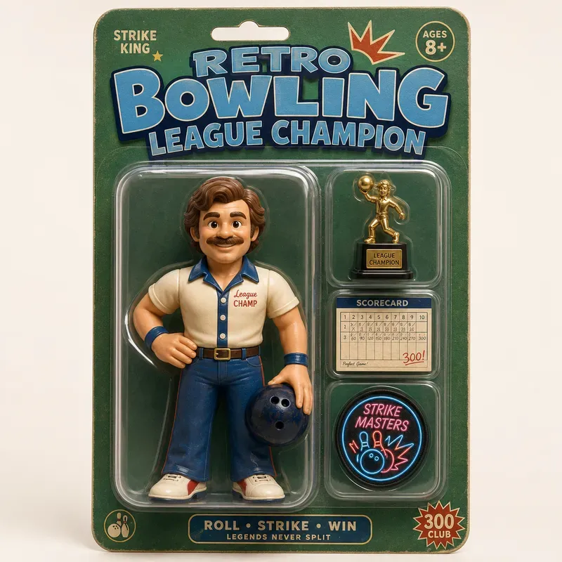 Retro Pop Culture Action Figure Cards