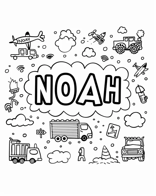 Kids Personalized Name Coloring Pages
