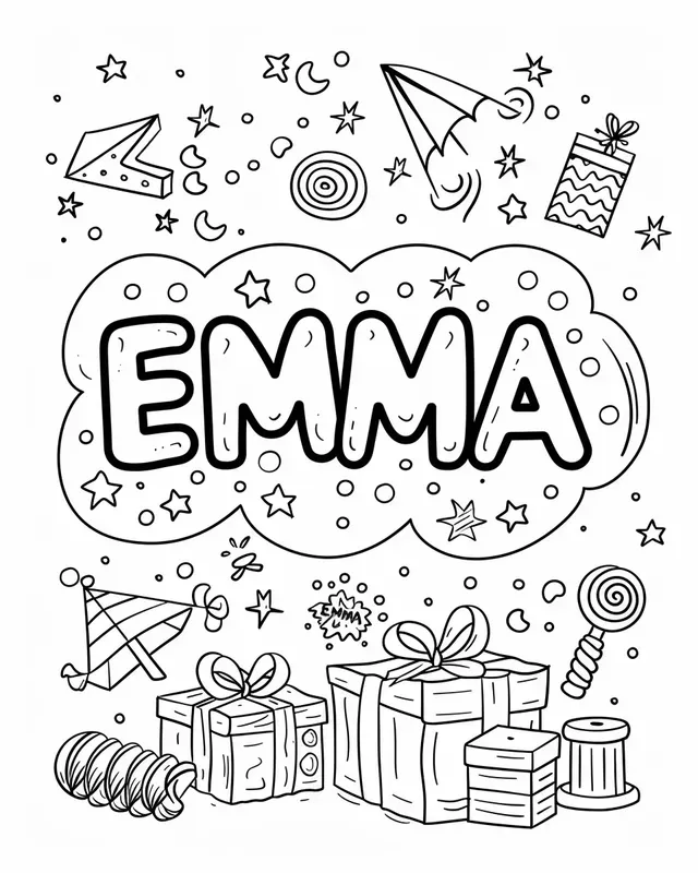 Kids Personalized Name Coloring Pages