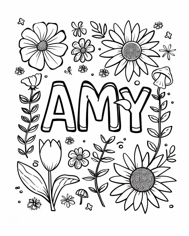 Kids Personalized Name Coloring Pages