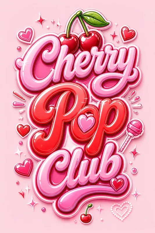Retro Candy Typography Logos