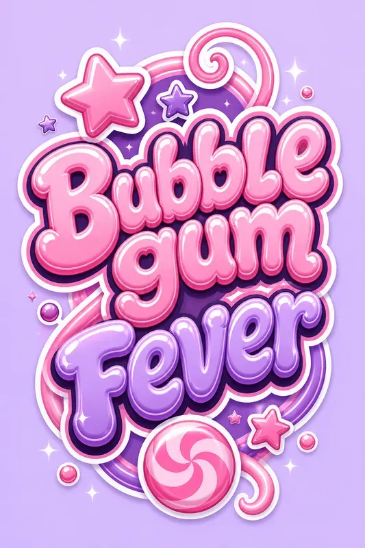 Retro Candy Typography Logos