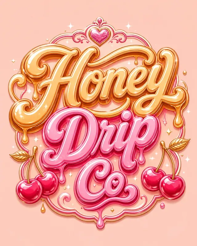 Retro Candy Typography Logos