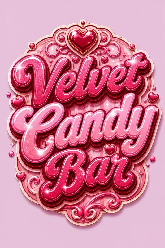 Retro Candy Typography Logos