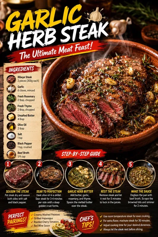 Professional Culinary Recipe Infographics