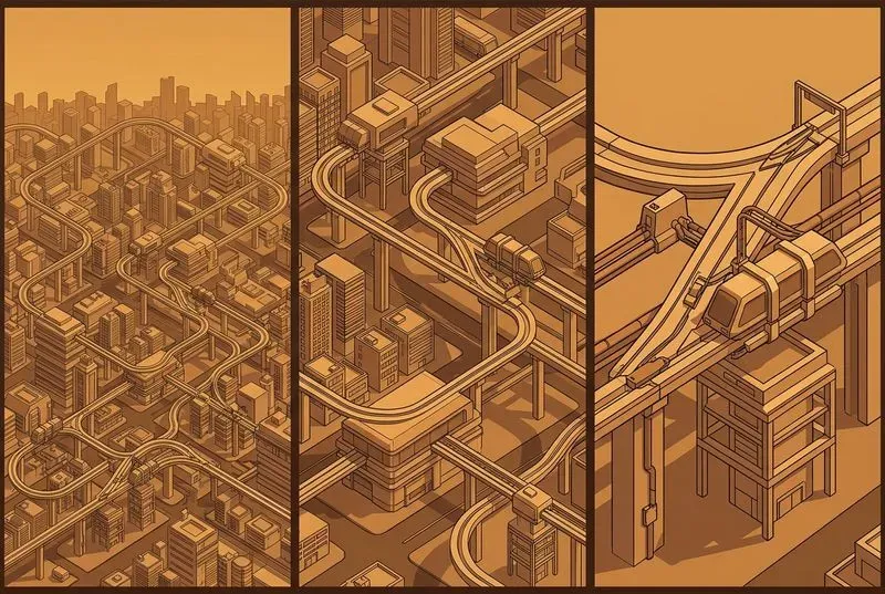 3D Isometric Infrastructure Generator