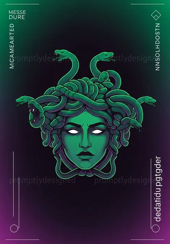 Modern Myths Neon Vector Designs